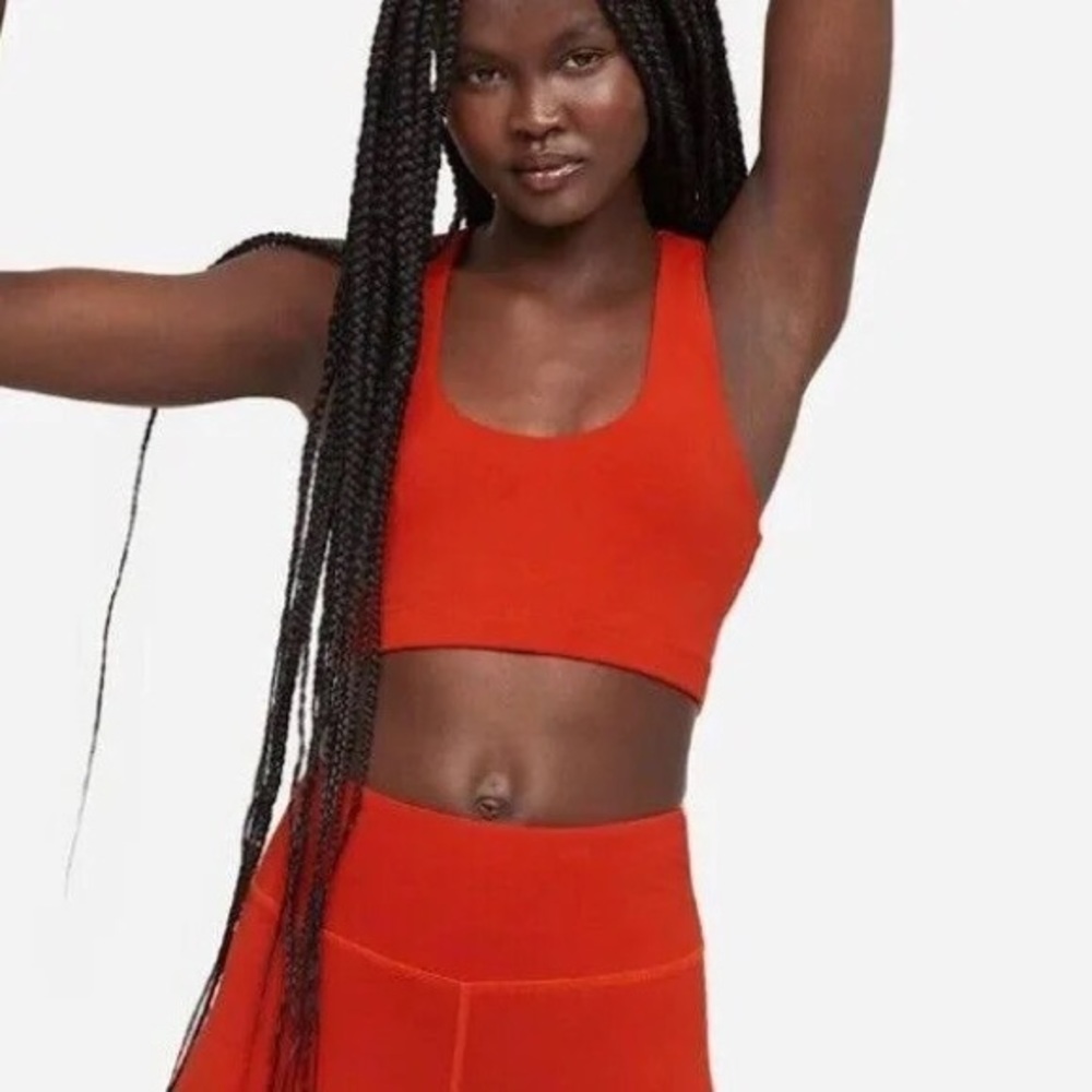 Leggings and Sports Bra set XS new organic cotton Cherry